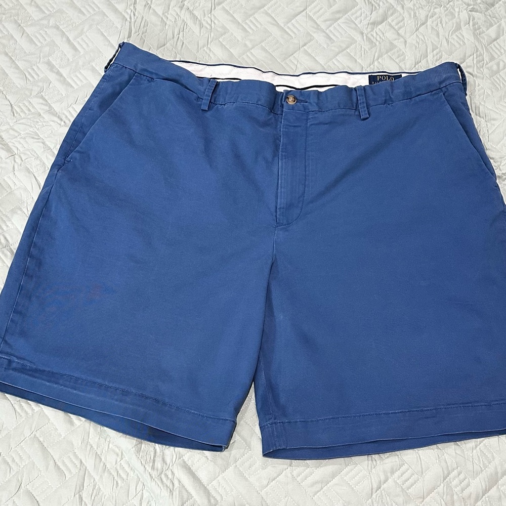 Polo by Ralph Lauren Navy Blue Cotton Chino Shorts